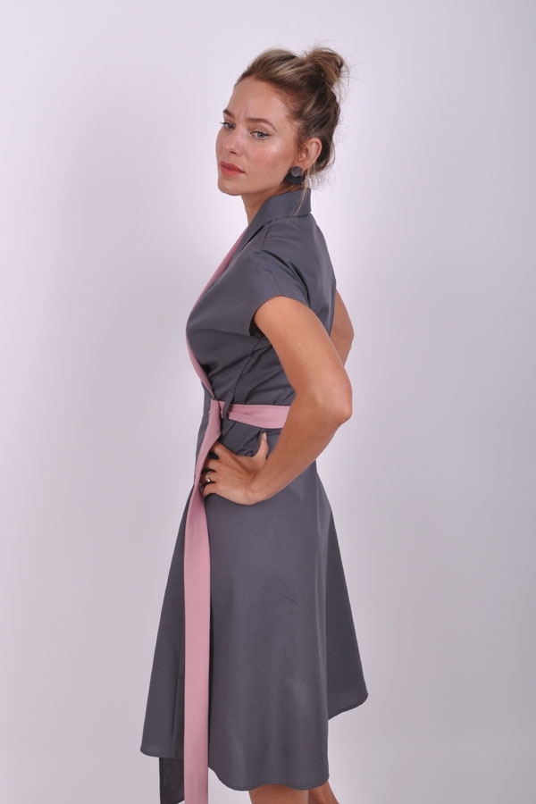 WrapiX grey/powder pink